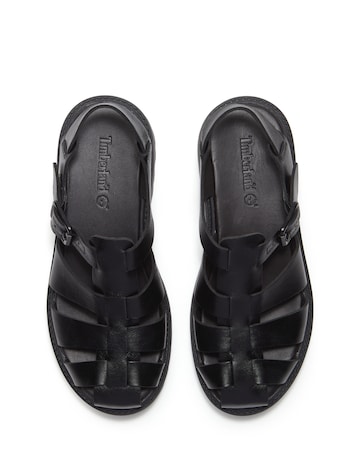 Timberland Stone Street Fisherman Black Full Grain Sandals