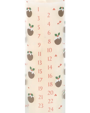 Christmas Pudding Scented Advent Tube Candle