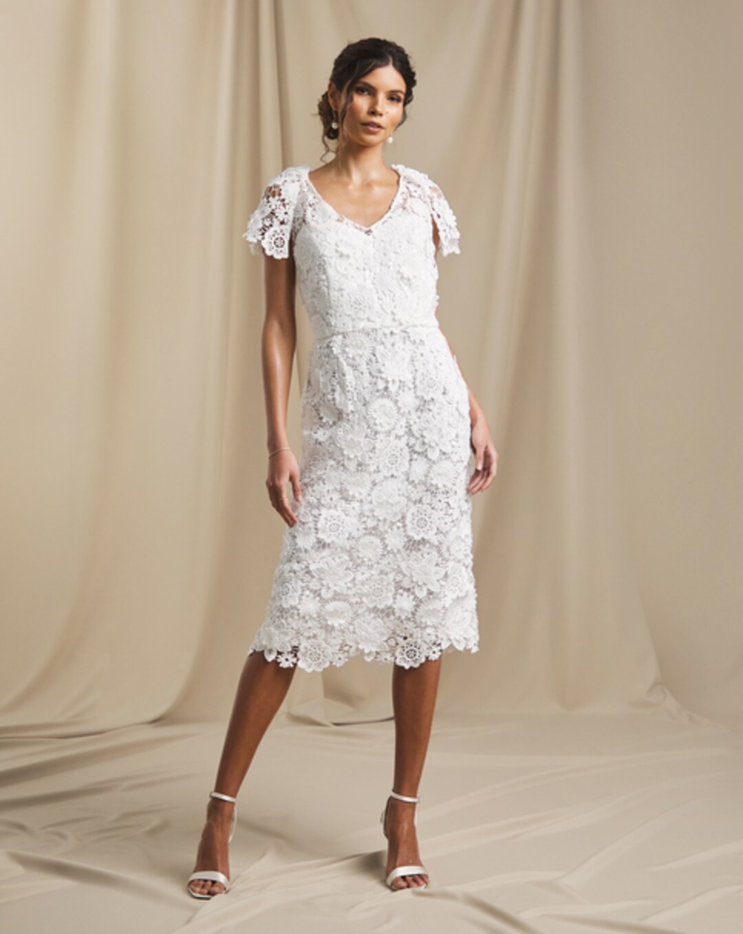 Joanna Hope Stretch Lace Skater Dress | Ambrose Wilson Joanna Hope Stretch Lace Skater Dress | Ambrose Wilson
