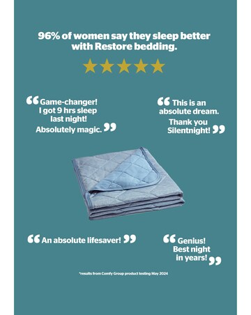 Silentnight Restore Cooling Lightweight Blanket Blue