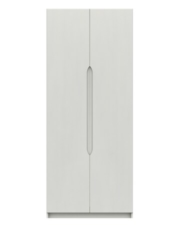 Sorrento High Gloss Assembled 2 Door Wardrobe