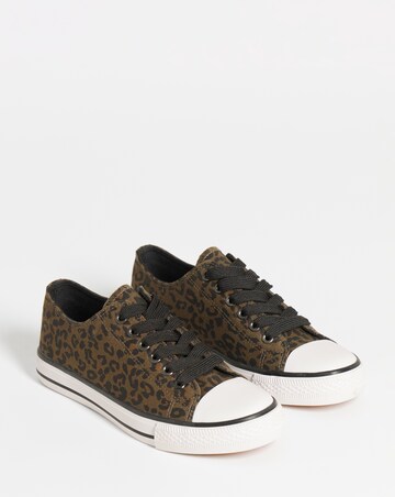 Angel Low Cut Canvas Trainers - Wide Fit (E)