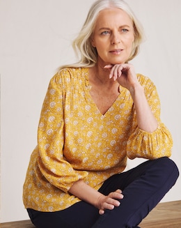 Julipa Textured Crinkle Printed Top