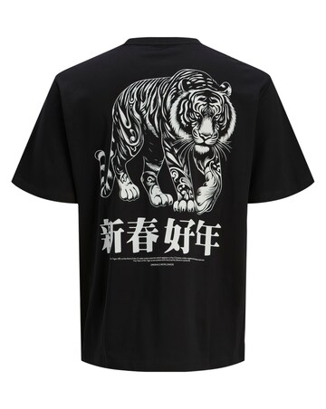 Jack & Jones Tiger Back Graphic T-Shirt - Black