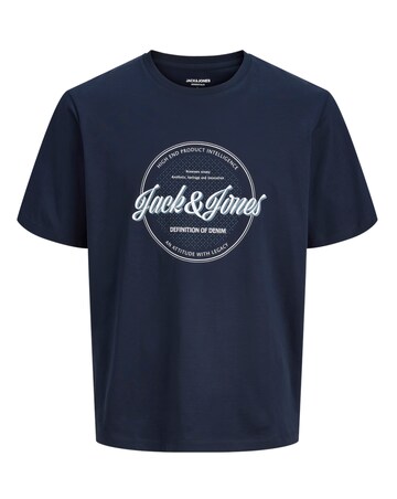 Jack & Jones Dover Logo T-Shirt - Navy