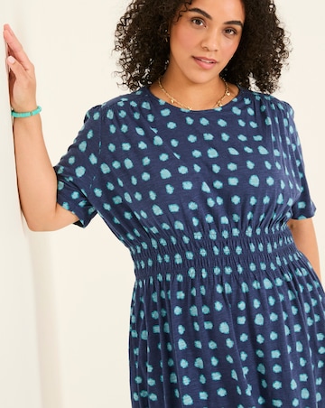 FatFace Liv Shibori Spot Dress