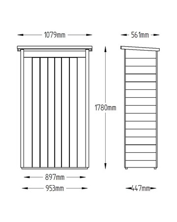 Forest Pressure Treated Pent Tall Garden Store