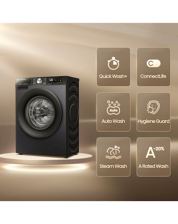 Hisense 3S Series WD3S8043BB3 WiFi-enabled 8kg Washer Dryer - Black