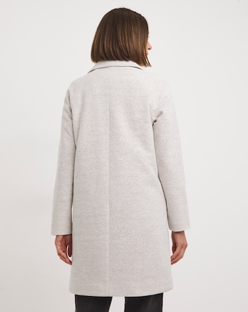 Oatmeal Button Front Lined Jacket