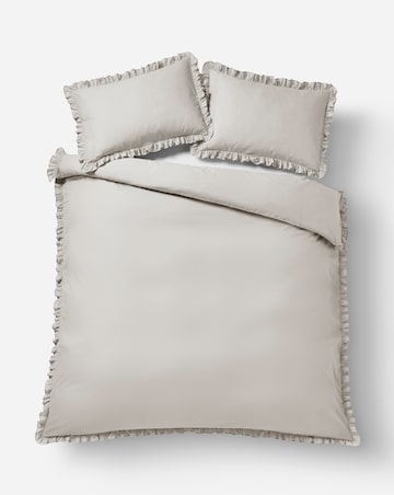 Ruffled Edge Duvet Cover Set