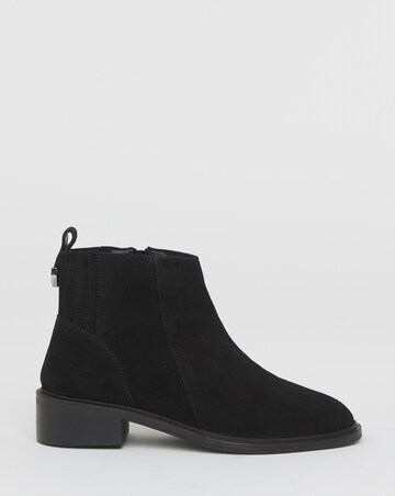 Blythe Hidden Gusset Leather Ankle Boots - Extra Wide Fit (EEE)