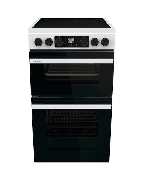 Hisense HDCEC5C10W 50cm Electric Double Cooker - White