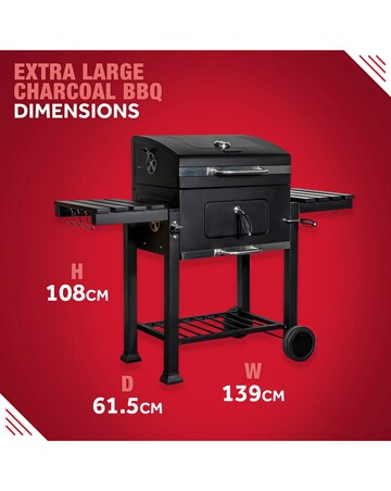 George Foreman XL Smoker Charcoal BBQ