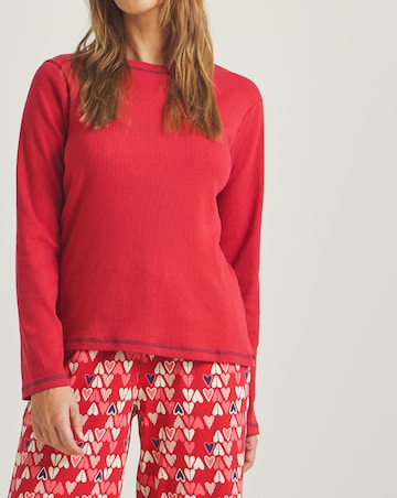 Simply Be (2 Pack) Ribbed Top Pyjama Sets