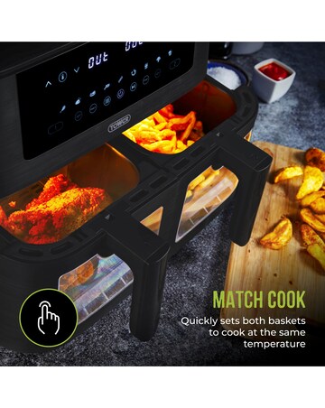 Tower T17151 Vortx Vizion Dual 8L Basket Digital Air Fryer
