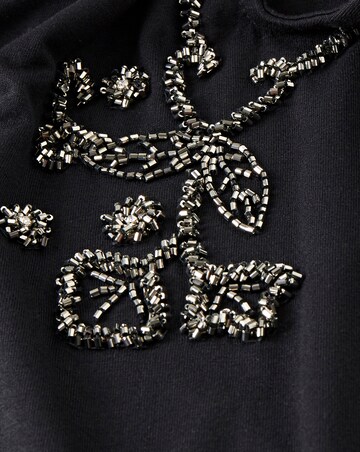 Embelished Cut Out Shoulder Tunic