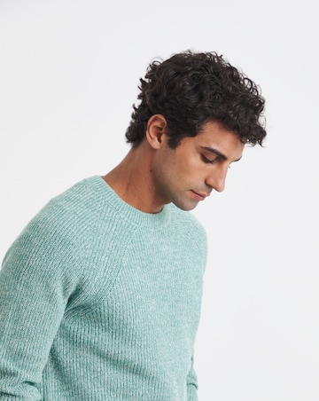 Cotton Twist Crew Neck Knitted Jumper