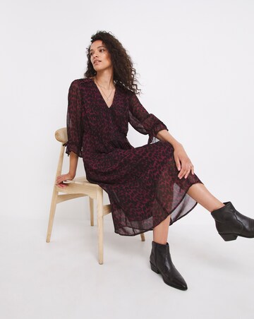 Joe Browns Chifton Animal Print Midi Dress
