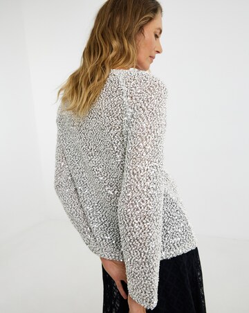 Mono Sequin Popcorn Slouch Top
