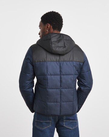 Lacoste Colourblock Padded Hooded Jacket