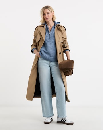 Half Zip Knitted Hoodie