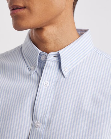 Short Sleeve Stripe Oxford Shirt