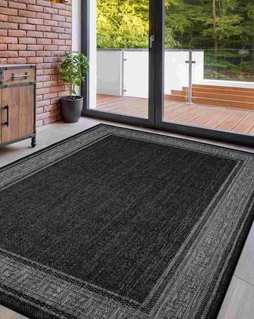 Gel Backed Greek Key Rug