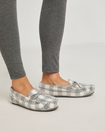 Juliet Moccasin Slipper - Wide Fit (E)