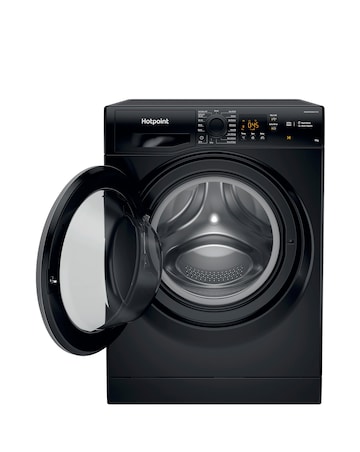 Hotpoint NSWM965CBSUKN, 9kg, 1600rpm Washing Machine - Black + install