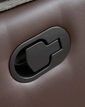 Harlow Fabric/Faux Leather Recliner 2 Seater Sofa