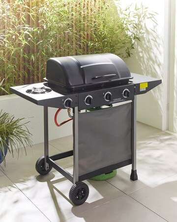 3 Burner Gas BBQ with Side Burner with Cover