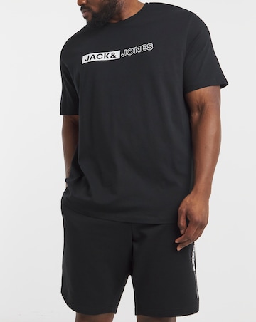 Jack & Jones Corp T-Shirt & Short Set - Black