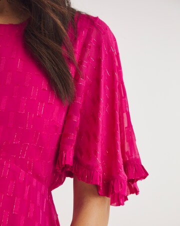 Joanna Hope Metallic Dobby Blouse