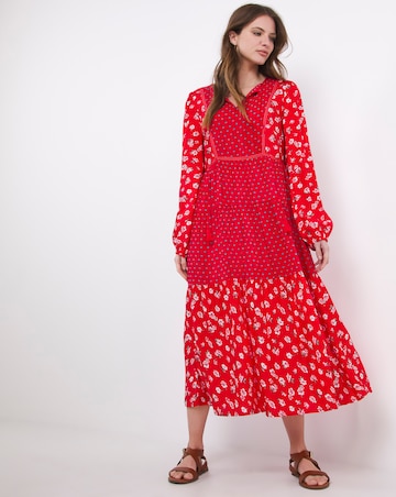 Julipa Multi Print Tiered Dress