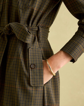Joules Meredith Checked Shirt Midi Dress