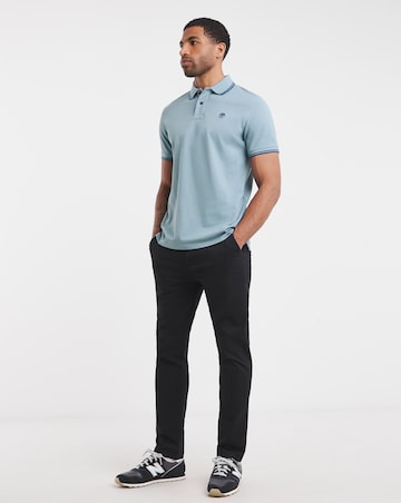 Timberland Millers River Tipped Pique Polo - Blue