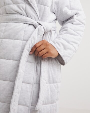 Figleaves Luxury Quilted Long Dressing Gown