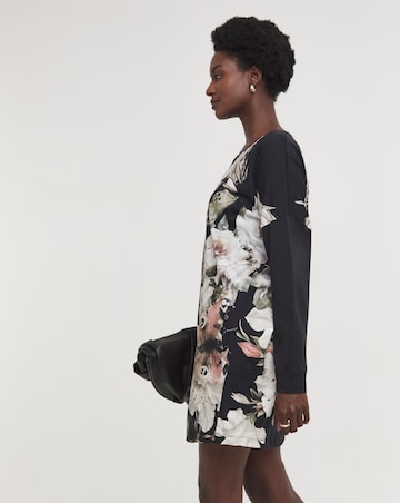 Religion Rose Graphic Print Jersey Dress