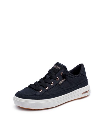 Skechers Black Arch Fit Arcade Meet Ya There Slip-On Trainers - Wide Fit (E)