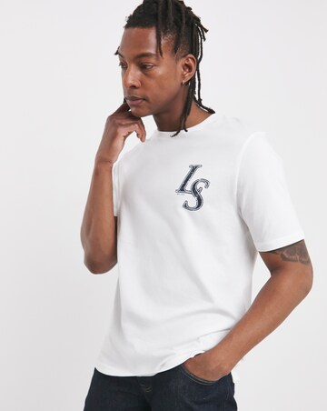Lyle & Scott Short Sleeve Back Graphic T-Shirt - White