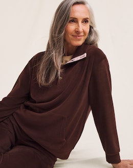 Julipa Jersey Cord Henley Sweatshirt