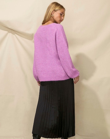 Ro&Zo Pleated Satin Skirt