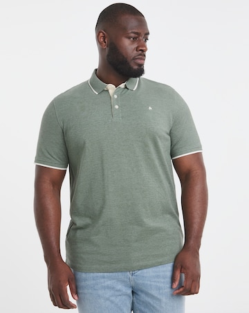 Jack & Jones Premium Paulos Tipped Polo - Green
