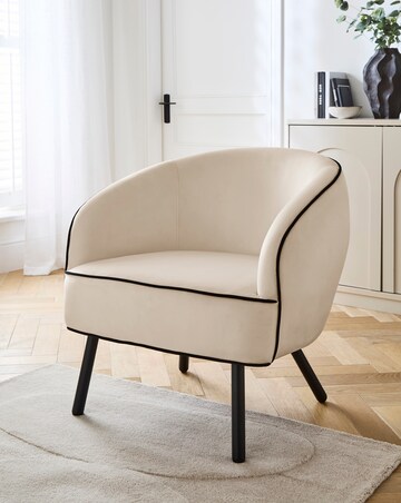Joanna Hope Camille Piped Accent Chair