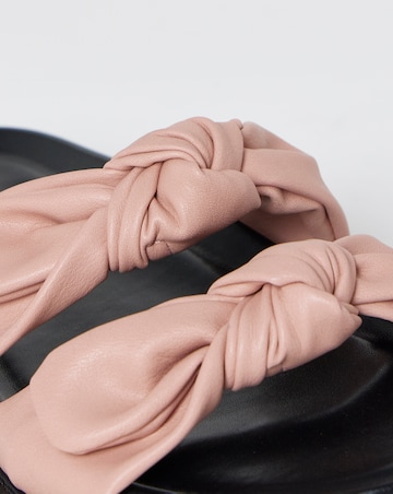 Ide Bow Detail Footbed Sandals - Extra Wide Fit (EEE)