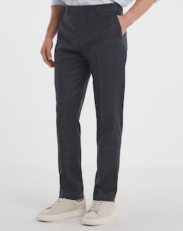 William Hunt Flannel Navy Suit Trouser