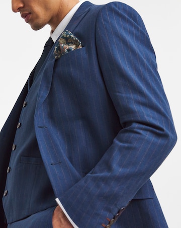 Joe Browns Striped Cotton Linen Suit Blazer