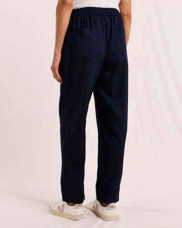 Julipa Petite Tapered Linen Trousers