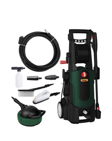 2200W Pressure Washer,Wash Brush,HP Hose Reel,Foam sprayer,Patio Cleaner,Nozzles