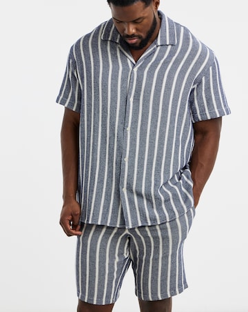 Jack & Jones Coba Stripe Short - Blue